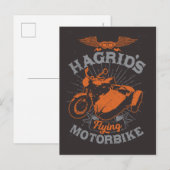 Hagrid's vliegende motor uitnodiging briefkaart (Voorkant / Achterkant)