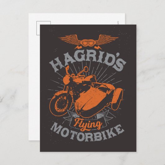 Hagrid's vliegende motor uitnodiging briefkaart (Voorkant / Achterkant)