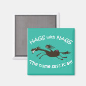 Hags met magneet van Nags (Voorkant / Achterkant)