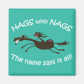 Hags met  magneet van Nags (Voorkant)