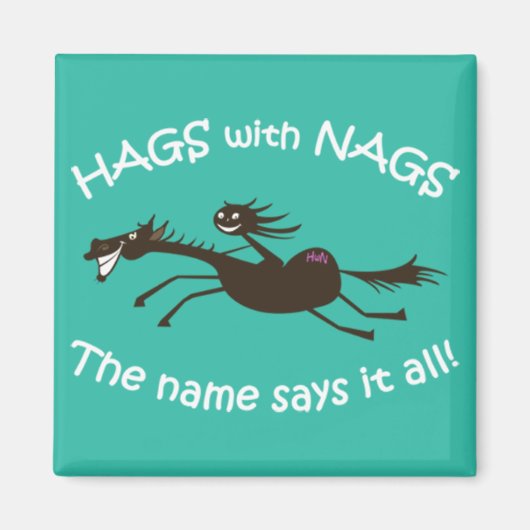 Hags met magneet van Nags (Voorkant)