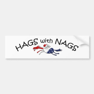Hags met Nags Patriottische Bumpersticker