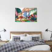 Hagwilget | Emily Carr | Canvas Afdruk (Insitu (Slaapkamer))
