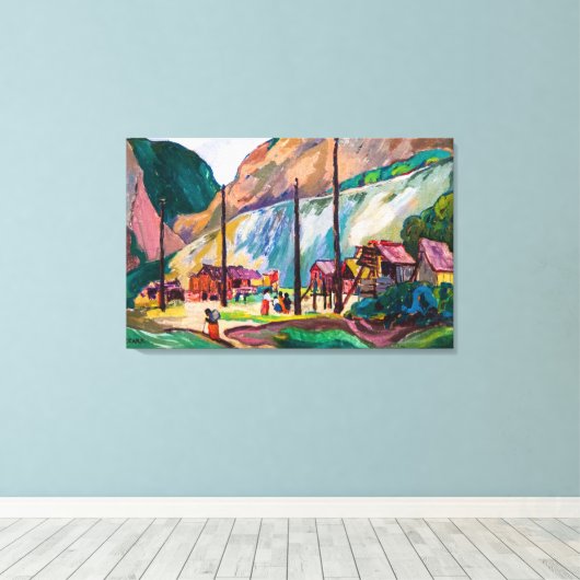 Hagwilget | Emily Carr | Canvas Afdruk (Insitu (Houten vloer))