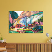 Hagwilget | Emily Carr | Canvas Afdruk (Insitu (Woonkamer))