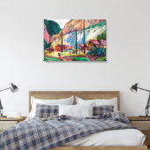 Hagwilget | Emily Carr | Canvas Afdruk (Insitu (Slaapkamer))