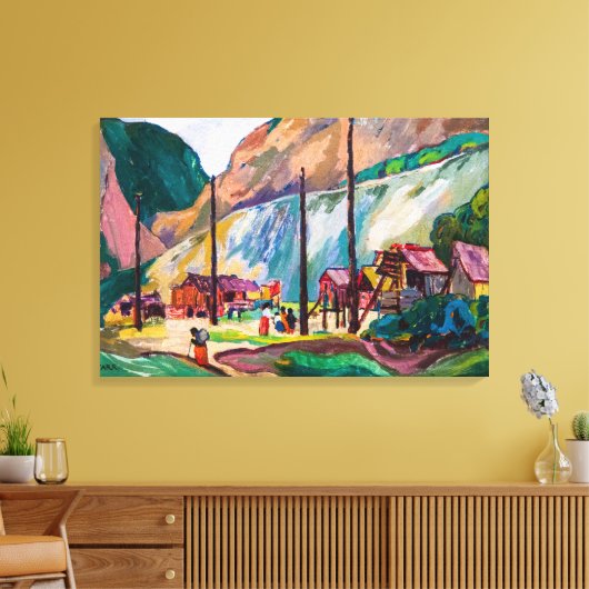 Hagwilget | Emily Carr | Canvas Afdruk (Insitu (Woonkamer))