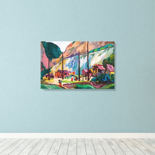 Hagwilget | Emily Carr | Canvas Afdruk (Insitu (Houten vloer))
