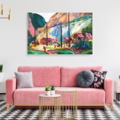 Hagwilget | Emily Carr | Canvas Afdruk (Insitu (Woonkamer))