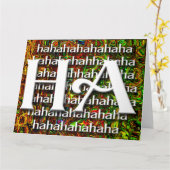 HAHAHA - Blank Card Kaart (Gele Bloem)
