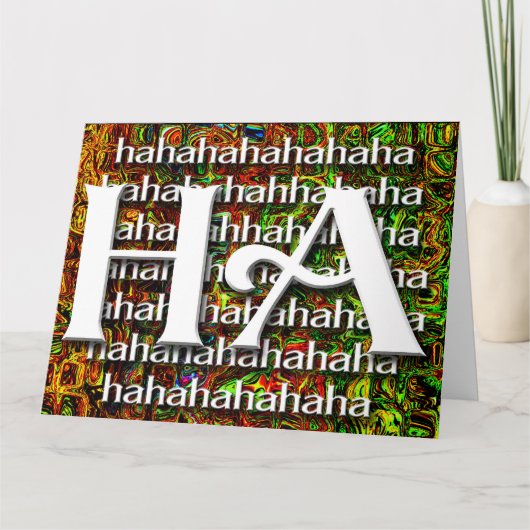HAHAHA - Blank Card Kaart (Voorkant)