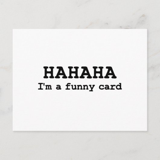 Hahaha leuk briefkaart (Voorkant)