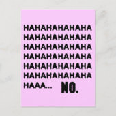 HAHAHA.. NEE BRIEFKAART (Voorkant)