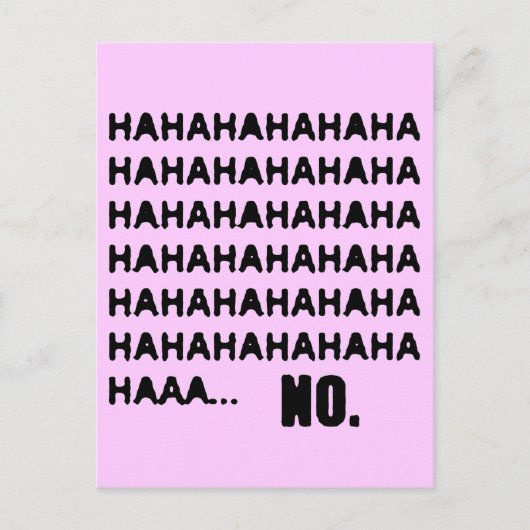 HAHAHA.. NEE BRIEFKAART (Voorkant)