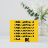 HAHAHA.. NEE BRIEFKAART (Staand voorkant)