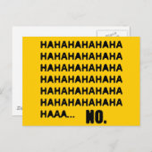 HAHAHA.. NEE BRIEFKAART (Voorkant / Achterkant)