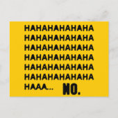 HAHAHA.. NEE BRIEFKAART (Voorkant)