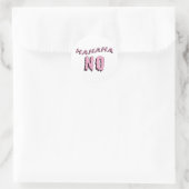 "hahaha NO" Pastel Gothic Ronde Sticker (Tas)