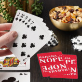 HAHAHA.. NOPE grappig citaat Pokerkaarten (Insitu)