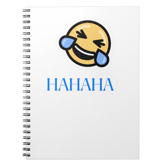 HAHAHAHa-emotie Notitieboek (Voorkant)