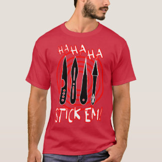 HaHaHaHaStickem Throwing Knives en Target T-shirt