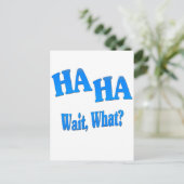 HaHaWaitWhat4 Briefkaart (Staand voorkant)