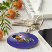 Hahn Chinesisches Sternzeichen Schlüsselanhänger Sleutelhanger (Zijkant)