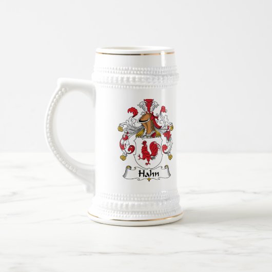 Hahn Family Crest Bierpul (Links)