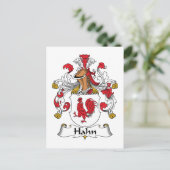 Hahn Family Crest Briefkaart (Staand voorkant)