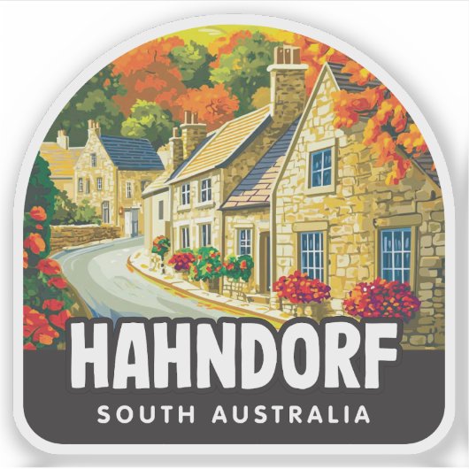 Hahndorf, Zuid-Australië Sticker (Voorkant)