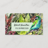 Hahn's Macaw papegaai waterverf schilderij Visitekaartje (Voorkant)