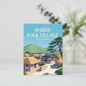 Hahoe Folkdorp Zuid-Korea Briefkaart (Staand voorkant)