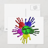 hai Five.png Briefkaart (Voorkant / Achterkant)