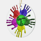 hai Five.png Keramisch Ornament (Links)