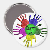 hai Five.png Magneet (Voorkant / Achterkant)