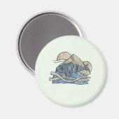 Hai im Stickdesign Magneet (Voorkant / Achterkant)