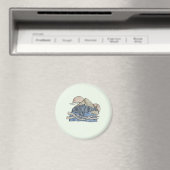 Hai im Stickdesign Magneet (Insitu (Vaatwasser))