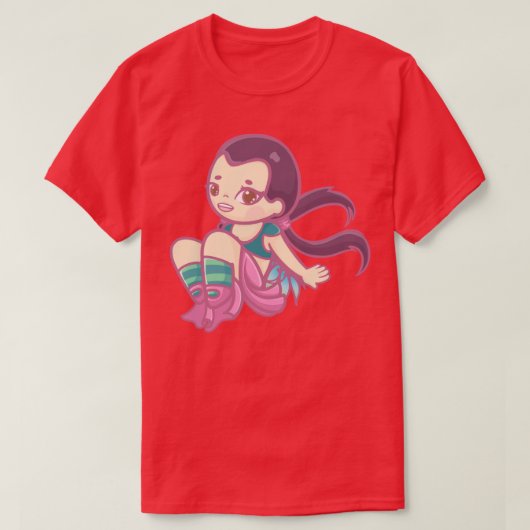 hai lin schattige heks t-shirt (Design voorkant)