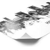 Hai Phong Vietnam Skyline BW Foto Afdruk (Hoek)