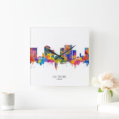 Hai Phong Vietnam Skyline Vierkante Klok (Huis)