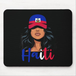 Haiaanse meisje Haïtiaanse vlag Trotse Haïtienne v Muismat