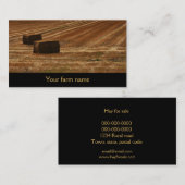 haibalen - hooi voor verkoop - boerderij visitekaa visitekaartje (Voorkant / Achterkant)