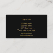 haibalen - hooi voor verkoop - boerderij visitekaa visitekaartje (Achterkant)