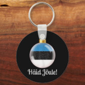 Haid Joule Vrolijk Kerstfeest Ests Häid Jõule Sleutelhanger (Voorkant)