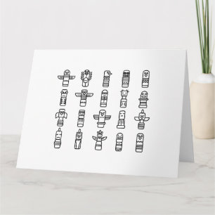 Haida Animals Indiaanse Indianen Haida Indigenous Kaart