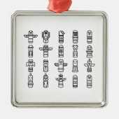 Haida Animals Indiaanse Indianen Haida Indigenous Metalen Ornament (Voorkant)