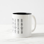 Haida Animals Indiaanse Indianen Haida Indigenous Tweekleurige Koffiemok (Voorkant rechts)