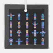 Haida Animals Native Canadian Native Pride Glas Ornament (Voorkant)