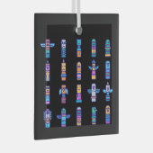 Haida Animals Native Canadian Native Pride Glas Ornament (Voorkant Rechts)