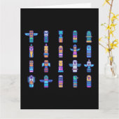 Haida Animals Native Canadian Native Pride Kaart (Gele Bloem)